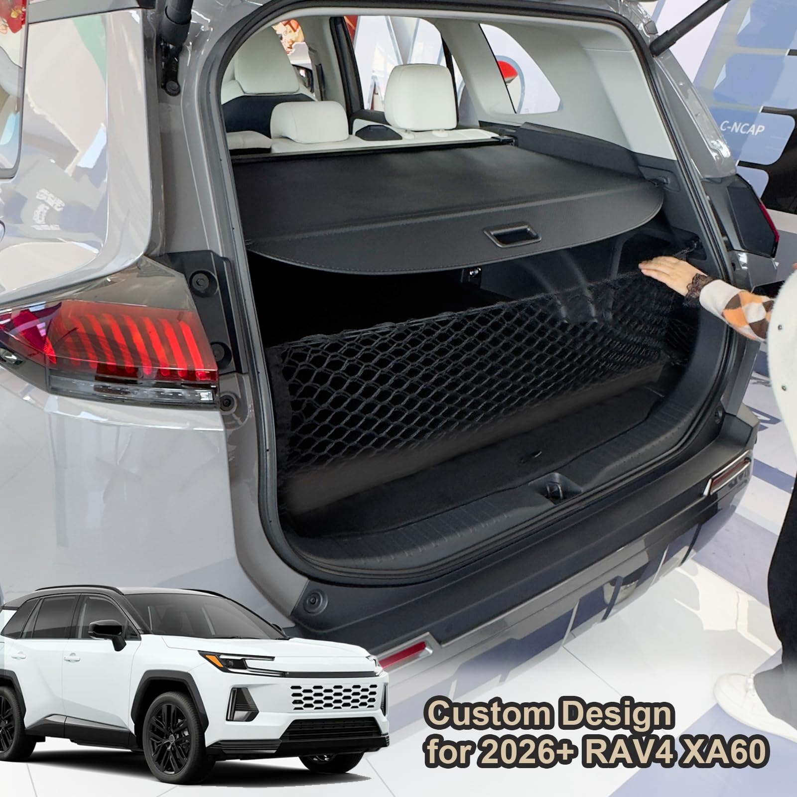 Amazon.co.jp: Volcaner カーゴネット トヨタ RAV4 2026 アクセサリー
